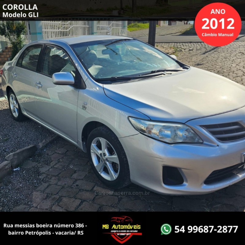 COROLLA 1.6 GLI 16V GASOLINA 4P MANUAL