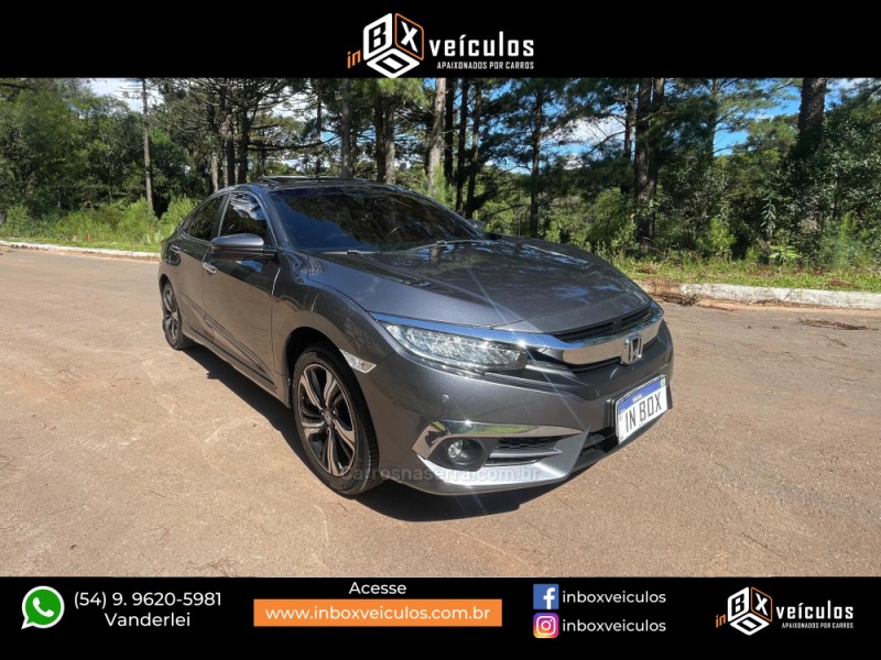 CIVIC 1.5 16V TOURING TURBO GASOLINA 4P AUTOMÁTICO - 2017 - GRAMADO