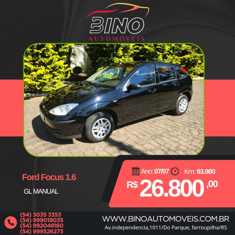 FOCUS 1.6 GL 8V GASOLINA 4P MANUAL