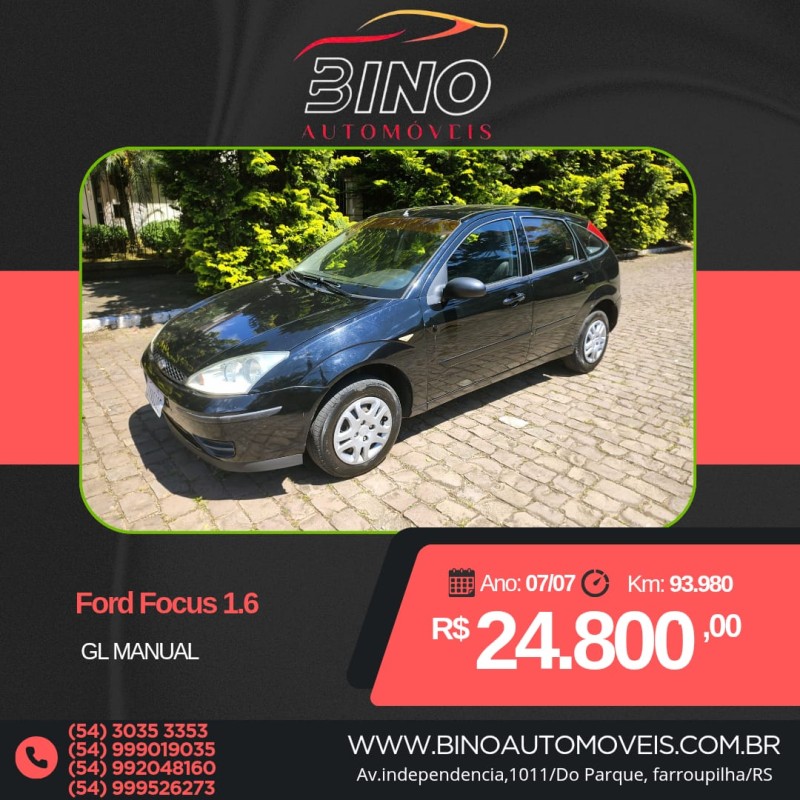 focus 1.6 gl 8v gasolina 4p manual 2007 farroupilha