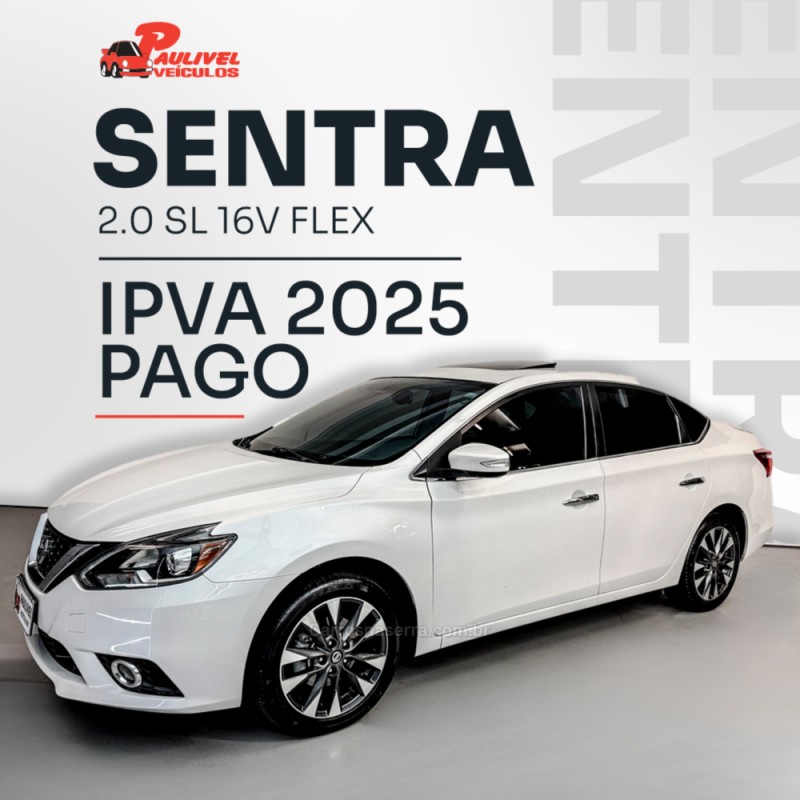 sentra 2.0 sl 16v flex 4p automatico 2018 caxias do sul