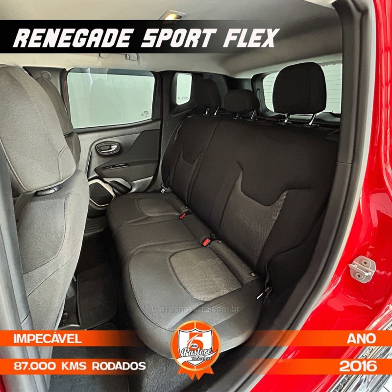 RENEGADE 1.8 16V FLEX SPORT 4P AUTOMÁTICO - 2016 - VACARIA