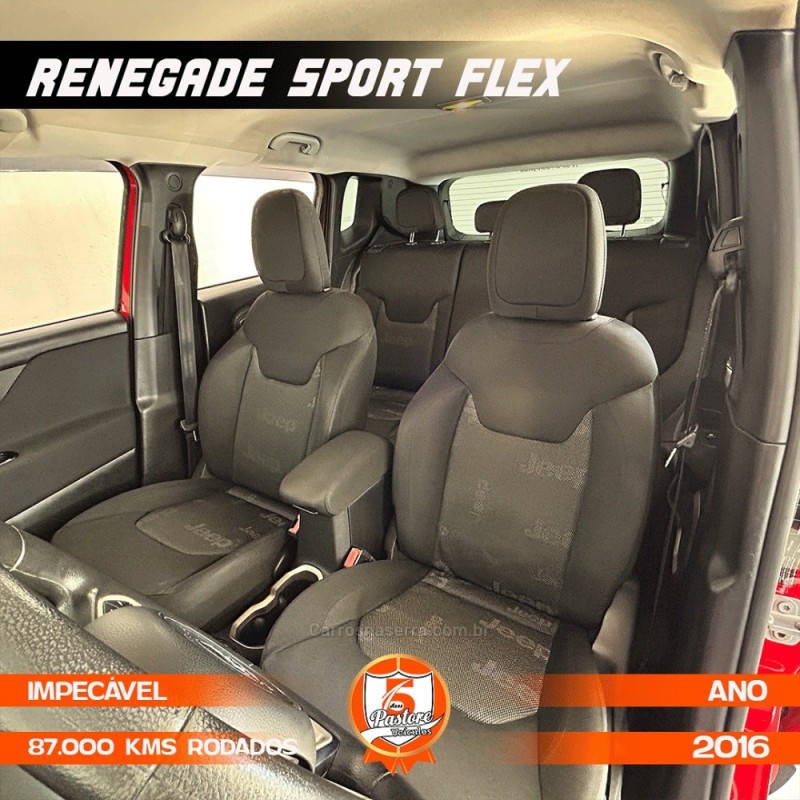 RENEGADE 1.8 16V FLEX SPORT 4P AUTOMÁTICO - 2016 - VACARIA