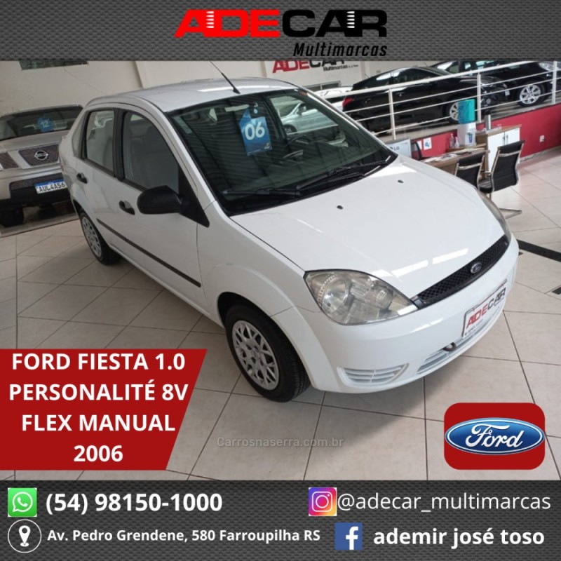 fiesta 1.0 mpi personnalite 8v flex 4p manual 2006 farroupilha