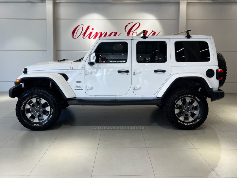 WRANGLER 2.0 TURBO UNLIMITED SAHARA 4X4 GASOLINA 4P AUTOMÁTICO - 2019 - FLORES DA CUNHA