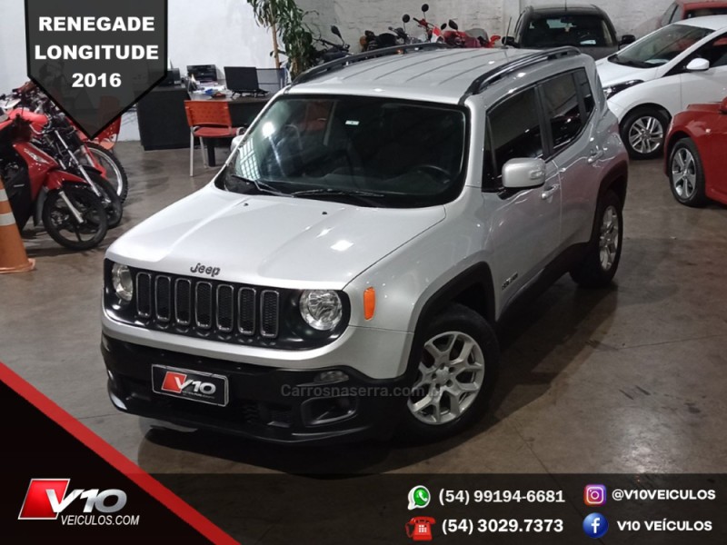 RENEGADE 1.8 16V FLEX LONGITUDE 4P AUTOMÁTICO - 2016 - CAXIAS DO SUL