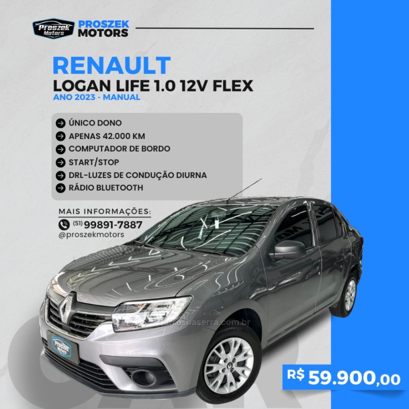 logan 1.0 life 12v flex 4p manual 2023 canoas