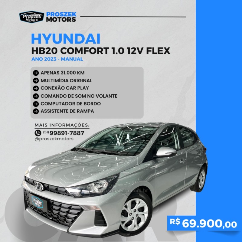 HB20 1.0 COMFORT 12V FLEX 4P MANUAL