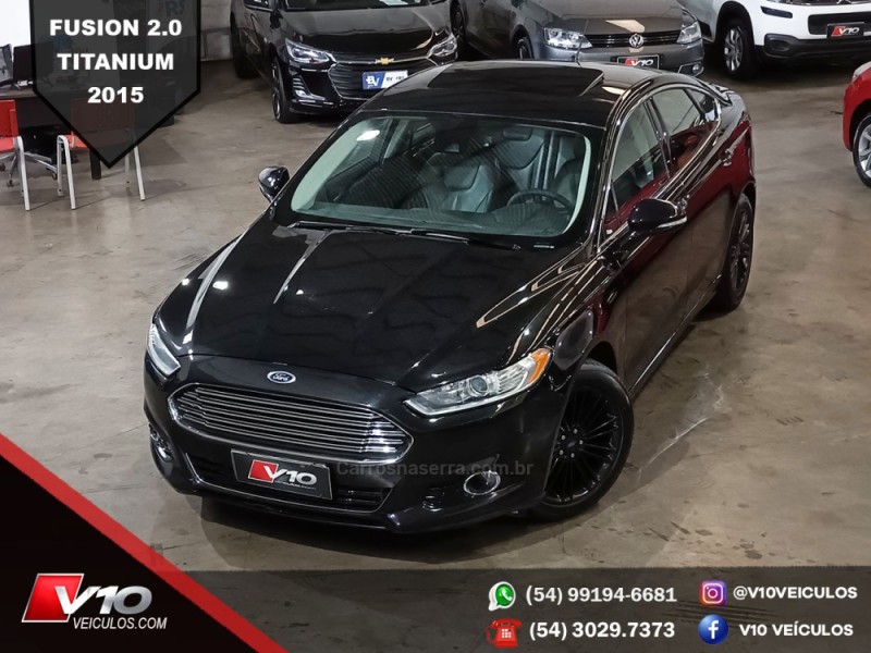 FUSION 2.0 TITANIUM GTDI ECOBOOST FWD GASOLINA 4P AUTOMÁTICO - 2015 - CAXIAS DO SUL