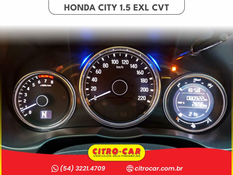 CITY 1.5 EXL 16V FLEX 4P AUTOMÁTICO - 2018 - CAXIAS DO SUL