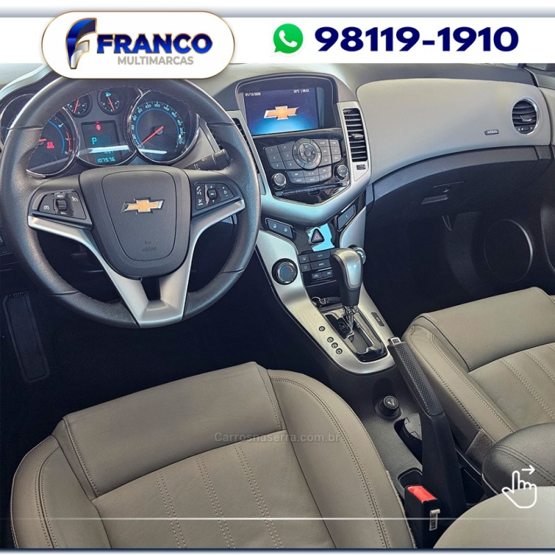 CRUZE 1.8 LTZ 16V FLEX 4P AUTOMÁTICO - 2012 - VACARIA