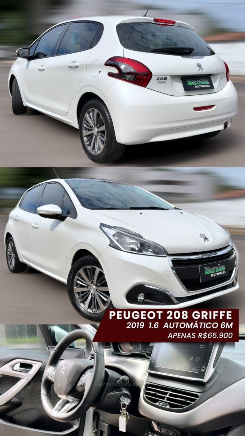 208 1.6 GRIFFE 16V FLEX 4P AUTOMÁTICO - 2019 - NOVO HAMBURGO