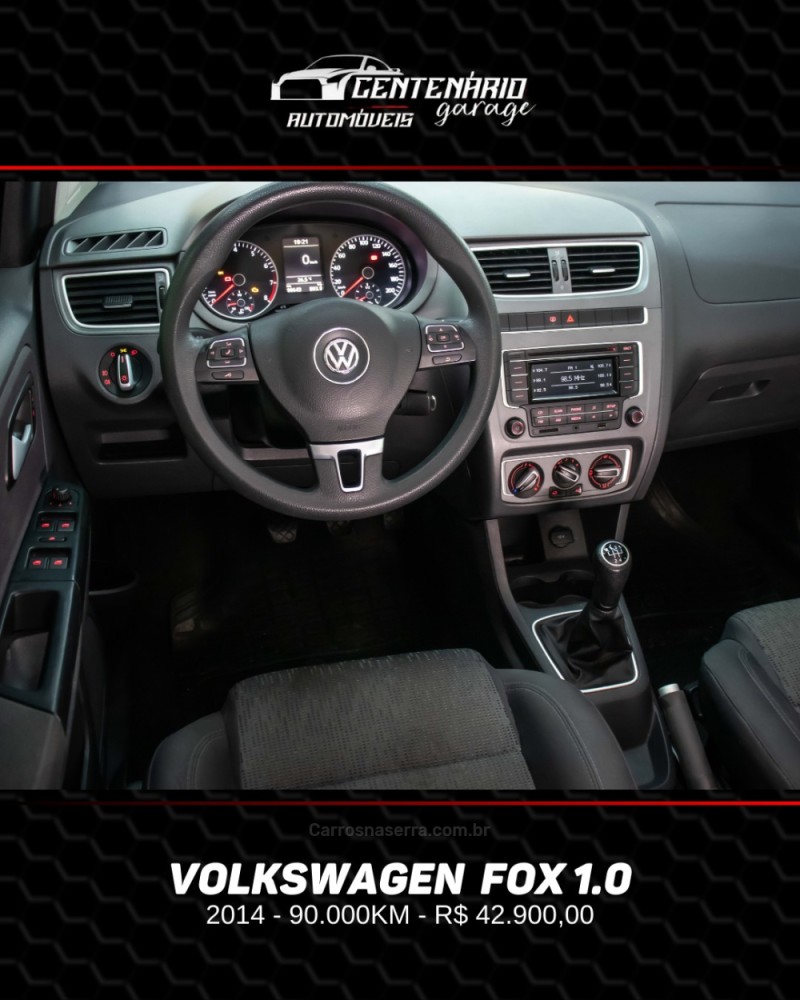 FOX 1.0 MI 8V FLEX 4P MANUAL - 2014 - CAXIAS DO SUL