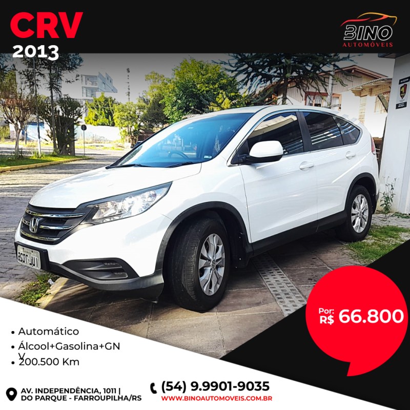 crv 2.0 lx 4x2 16v flex 4p automatico 2013 farroupilha