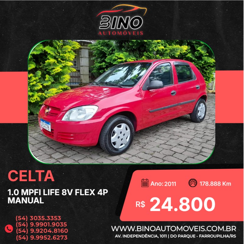 CELTA 1.0 MPFI LIFE 8V FLEX 4P MANUAL