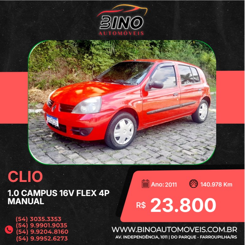 CLIO 1.0 CAMPUS 16V FLEX 4P MANUAL