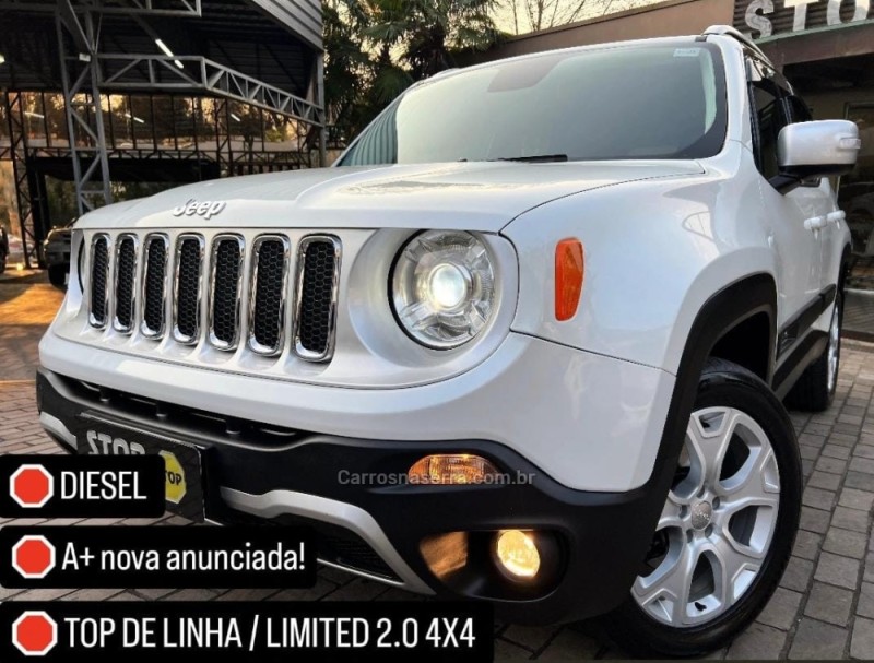 renegade 2.0 16v turbo diesel limited 4p 4x4 automatico 2018 dois irmaos