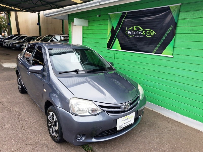 etios 1.5 xs sedan 16v flex 4p manual 2014 bento goncalves