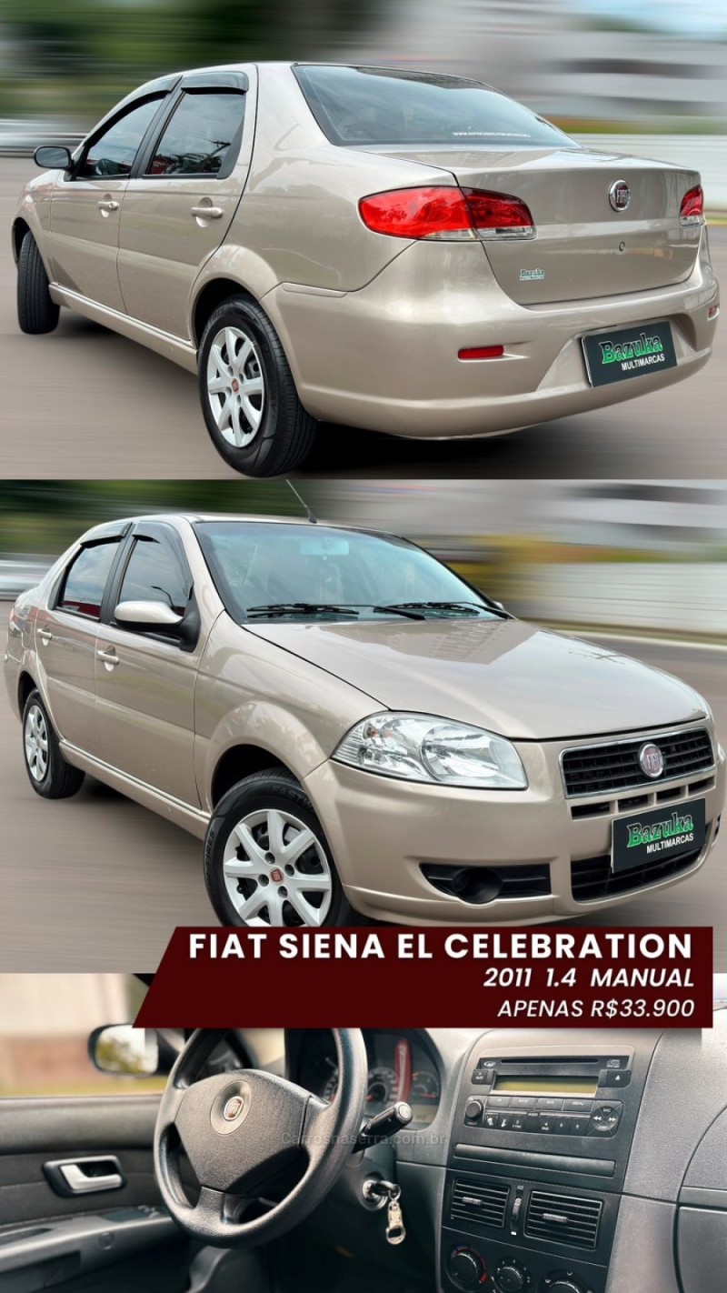 SIENA 1.4 MPI EL 8V FLEX 4P MANUAL - 2011 - NOVO HAMBURGO