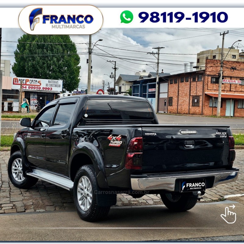 HILUX 3.0 SRV 4X4 CD 16V TURBO INTERCOOLER DIESEL 4P AUTOMÁTICO - 2013 - VACARIA