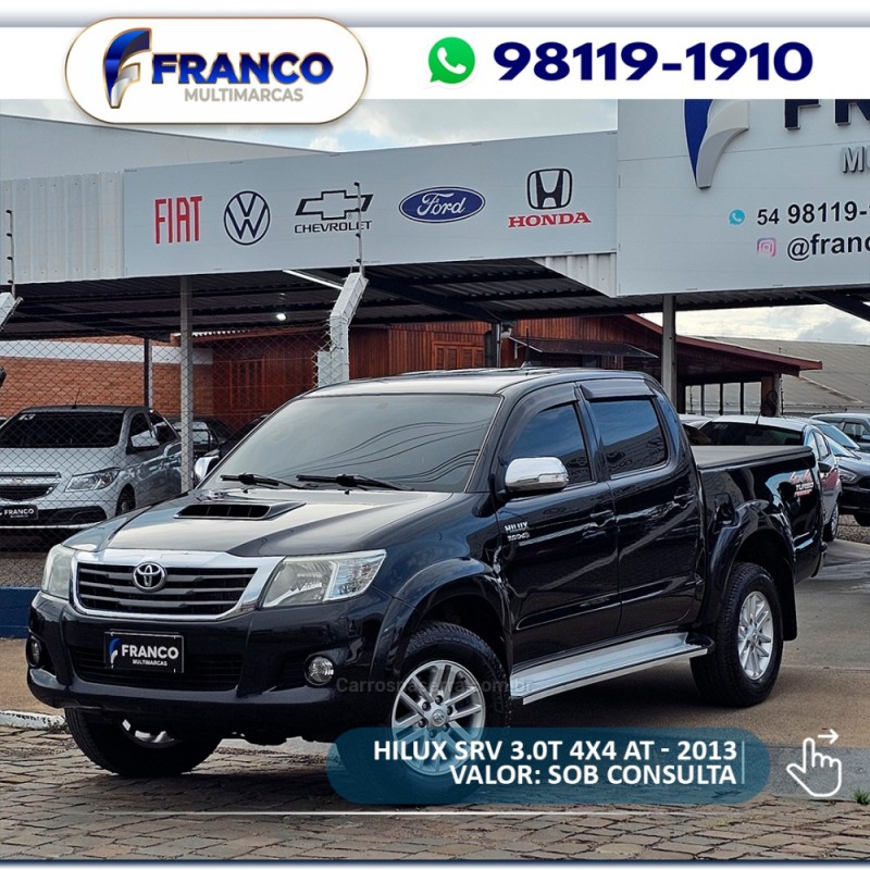 HILUX 3.0 SRV 4X4 CD 16V TURBO INTERCOOLER DIESEL 4P AUTOMÁTICO