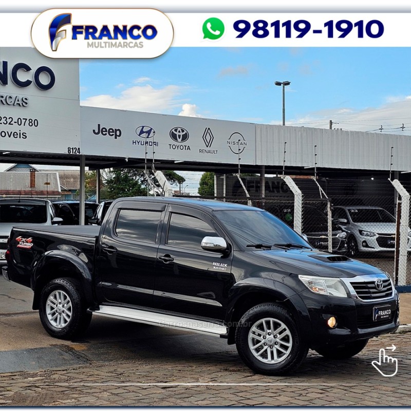 HILUX 3.0 SRV 4X4 CD 16V TURBO INTERCOOLER DIESEL 4P AUTOMÁTICO - 2013 - VACARIA