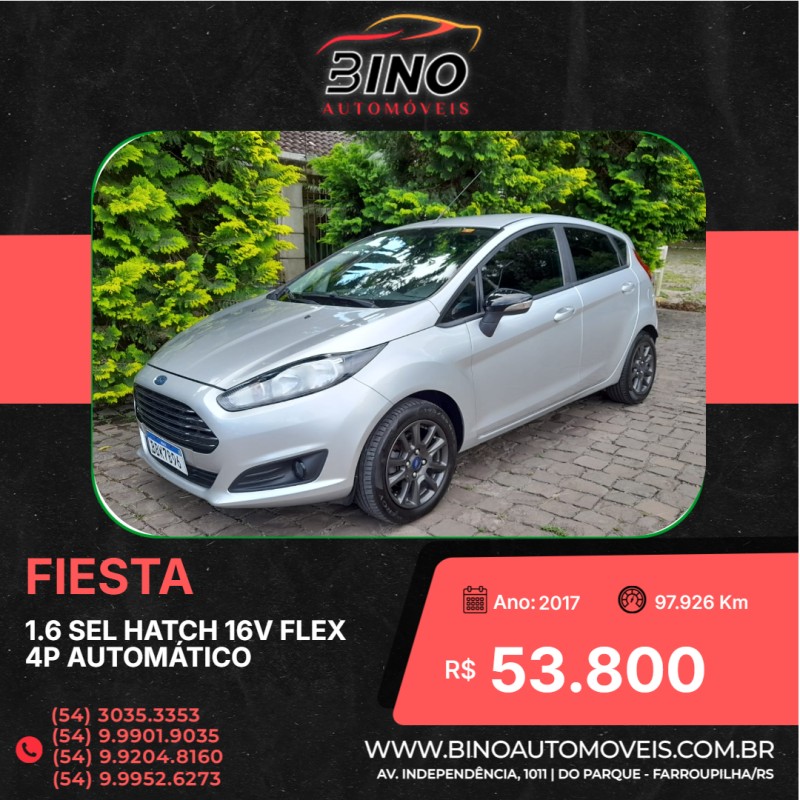 FIESTA 1.6 SEL HATCH 16V FLEX 4P AUTOMÁTICO