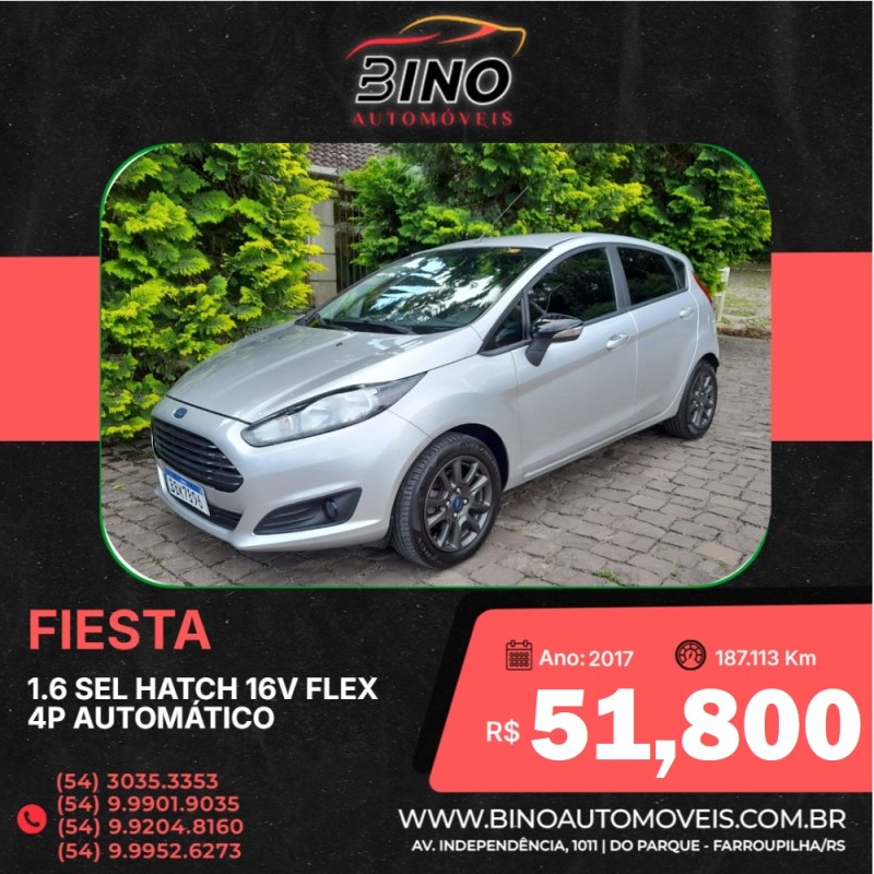 FIESTA 1.6 SEL HATCH 16V FLEX 4P AUTOMÁTICO