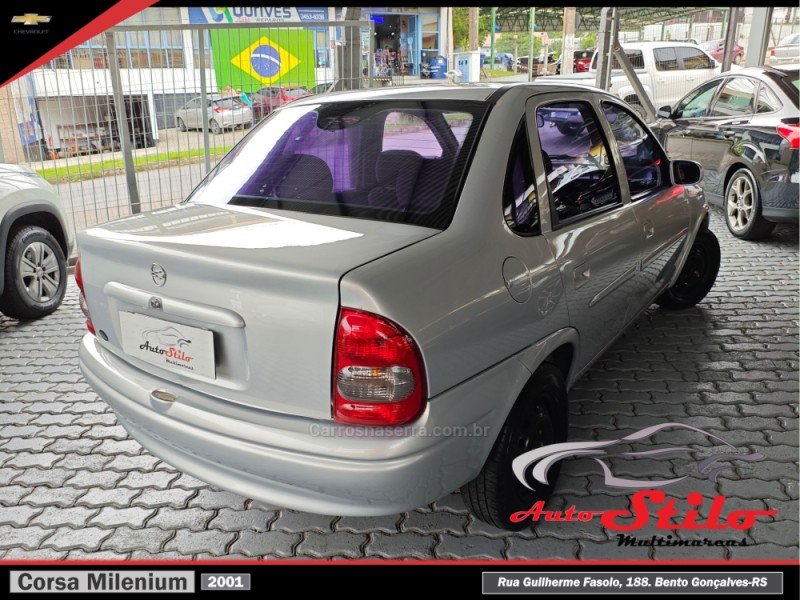 CORSA 1.0 MPFI MILENIUM SEDAN 8V GASOLINA 4P MANUAL - 2001 - BENTO GONçALVES