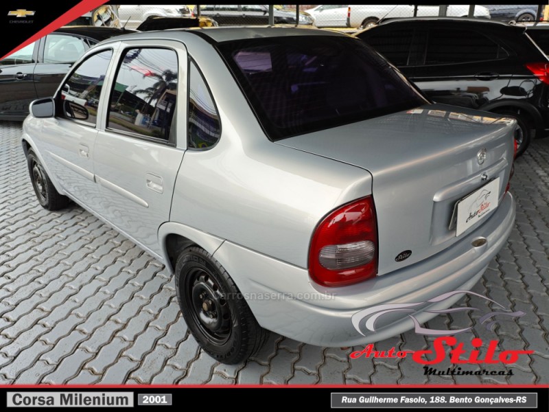 CORSA 1.0 MPFI MILENIUM SEDAN 8V GASOLINA 4P MANUAL - 2001 - BENTO GONçALVES