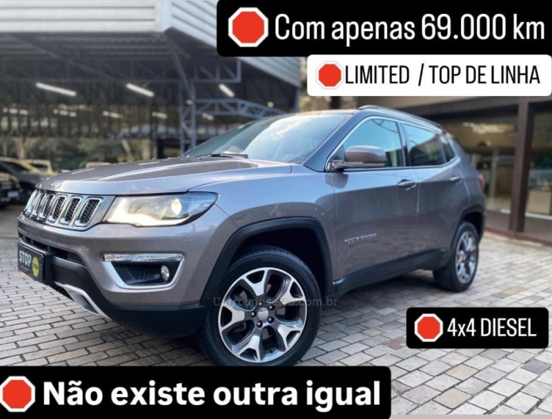 compass 2.0 16v diesel limited 4x4 automatico 2018 dois irmaos