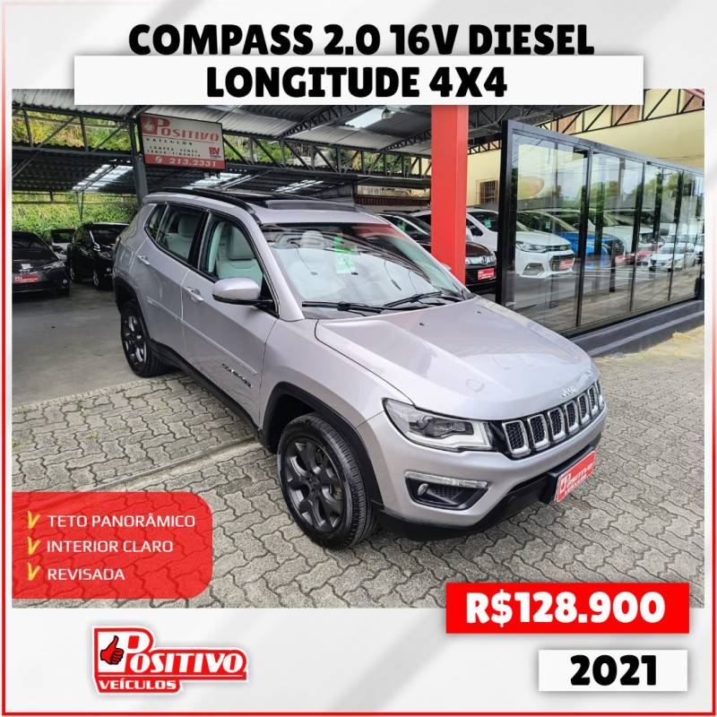 compass 2.0 16v diesel longitude 4x4 automatico 2021 caxias do sul