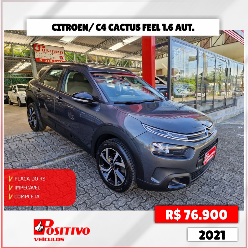 C4 CACTUS 1.6 VTI FEEL FLEX 4P AUTOMATICO - 2021 - CAXIAS DO SUL