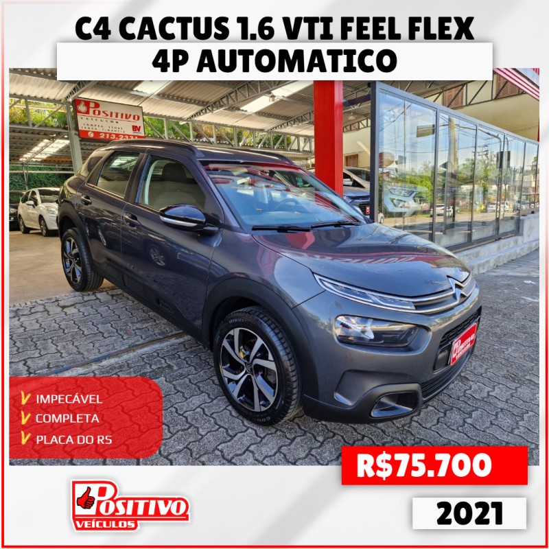 c4 cactus 1.6 vti feel flex 4p automatico 2021 caxias do sul