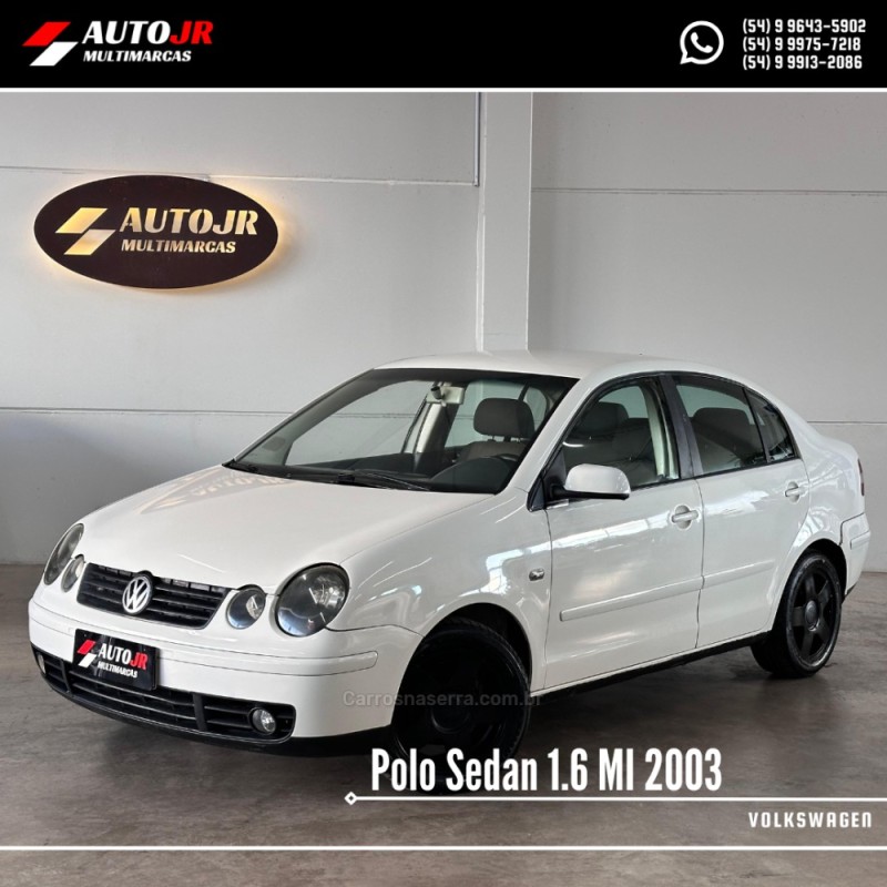 polo sedan 1.6 8v gasolina 4p manual 2003 vacaria