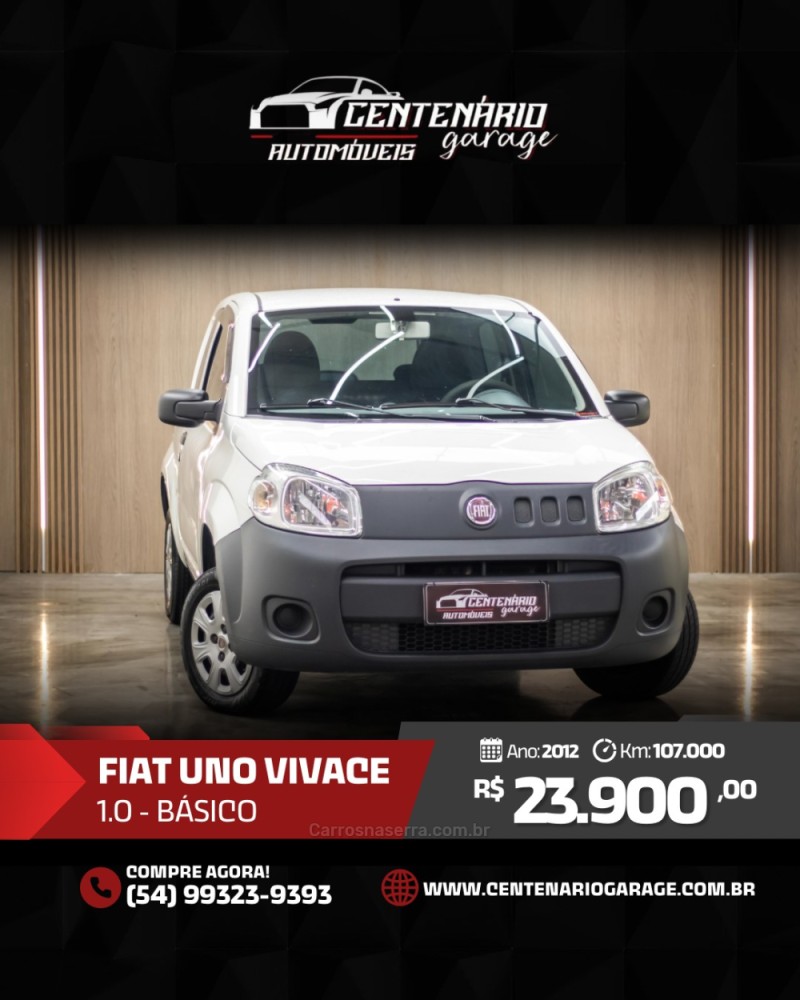 uno 1.0 vivace 8v flex 2p manual 2012 caxias do sul