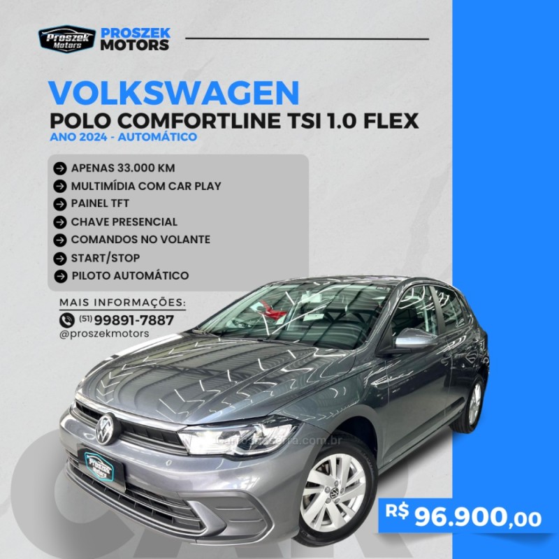 POLO 1.0 TSI COMFORTLINE 12V FLEX 4P AUTOMÁTICO