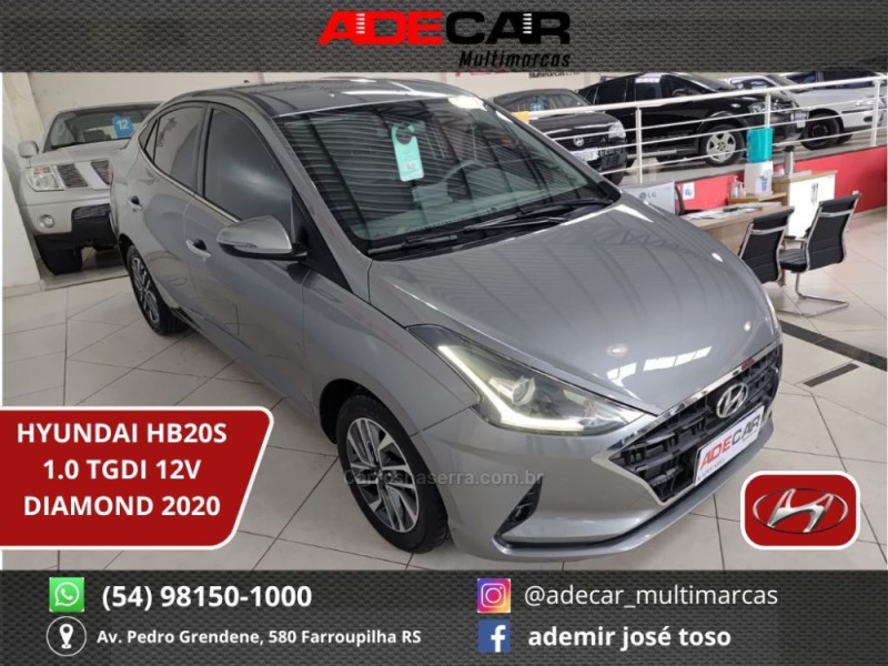 hb20s 1.0 diamond 12v turbo flex 4p automatico 2020 farroupilha