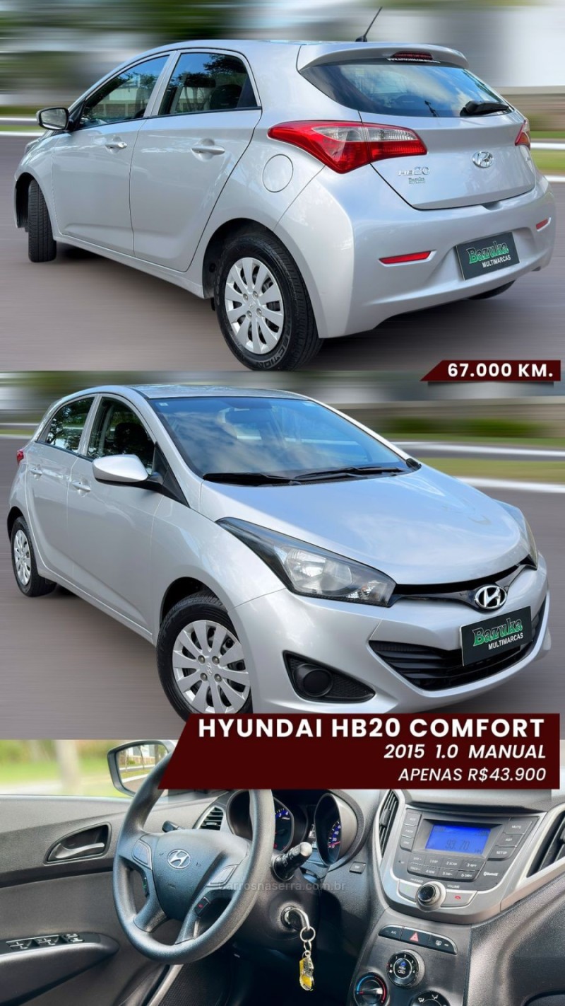 HB20 1.0 COMFORT 12V FLEX 4P MANUAL - 2015 - NOVO HAMBURGO