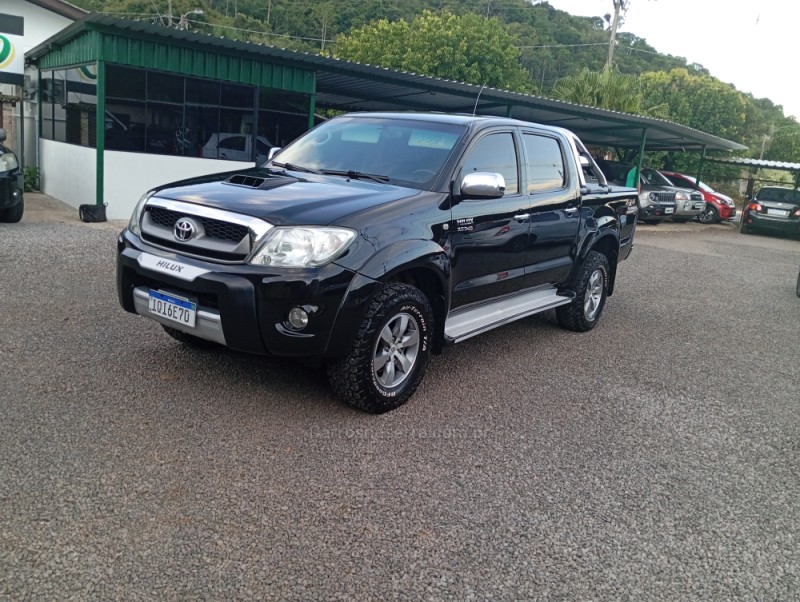 hilux 3.0 srv 4x4 cd 16v turbo intercooler diesel 4p automatico 2009 picada cafe