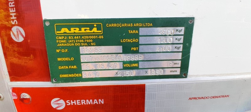 SPRINTER 2.2 CHASSI 416 FURGÃO LONGO TURBO DIESEL 2P MANUAL - 2020 - ESTâNCIA VELHA