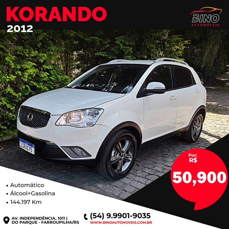 KORANDO 2.0 GL 4X4 16V TURBO DIESEL 4P AUTOMÁTICO