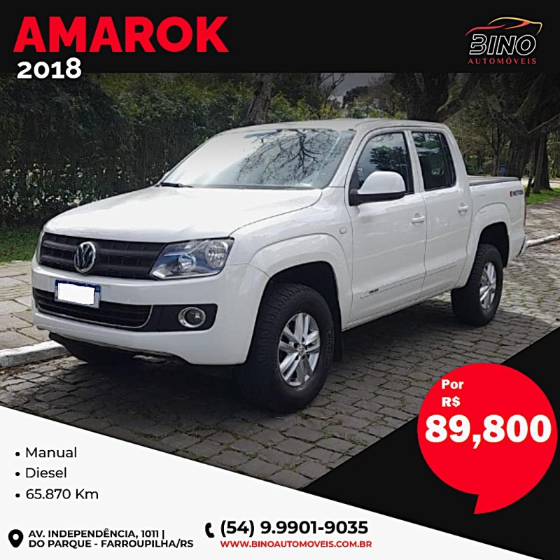 amarok 2.0 s 4x4 cd 16v turbo intercooler diesel 4p manual 2019 farroupilha