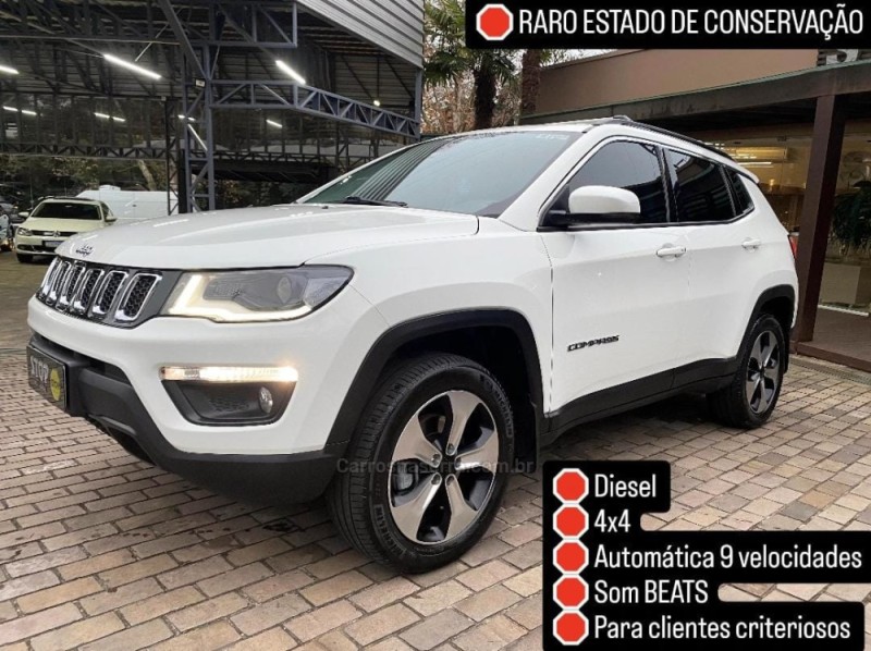 compass 2.0 16v diesel longitude 4x4 automatico 2018 dois irmaos