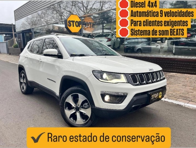 compass 2.0 16v diesel longitude 4x4 automatico 2018 dois irmaos