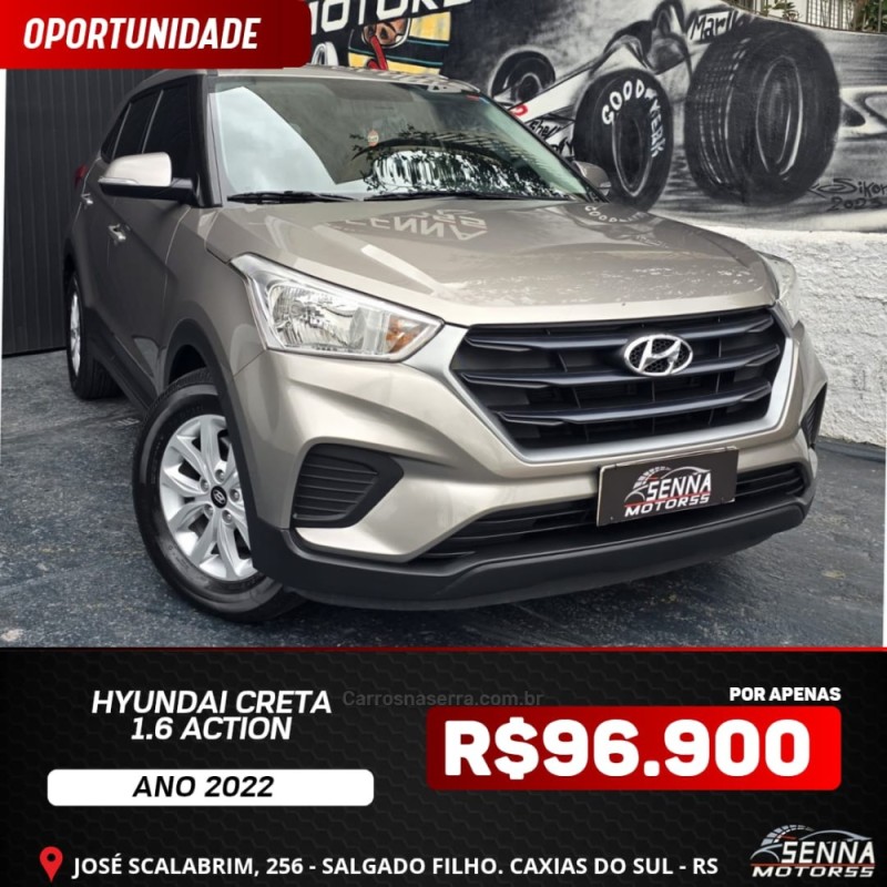 creta 1.6 16v action flex 4p autom 2022 caxias do sul