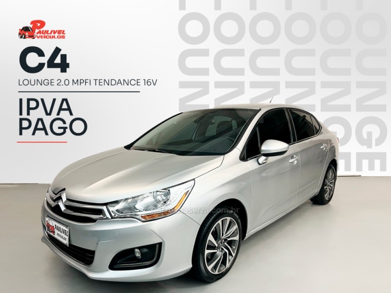 c4 lounge 2.0 mpfi tendance 16v flex 4p automatico 2014 caxias do sul