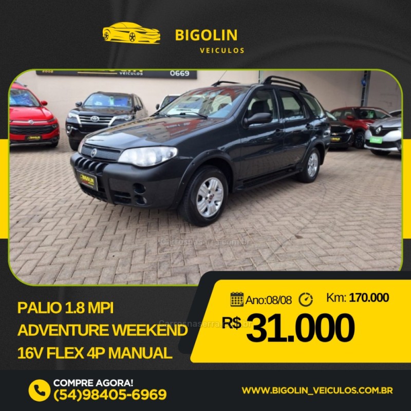 PALIO 1.8 MPI ADVENTURE WEEKEND 16V FLEX 4P MANUAL