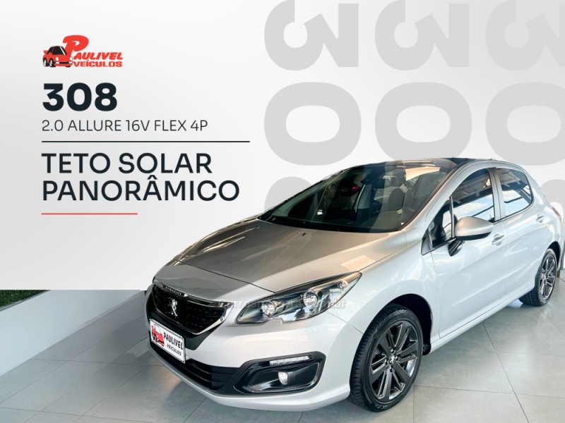 308 2.0 allure 16v flex 4p automatico 2016 caxias do sul