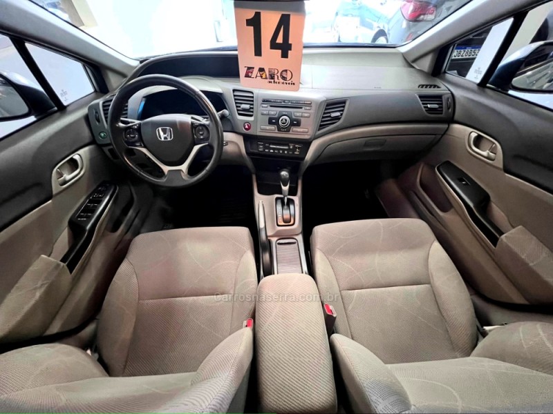 CIVIC 1.8 LXS 16V FLEX 4P AUTOMÁTICO - 2014 - CARLOS BARBOSA